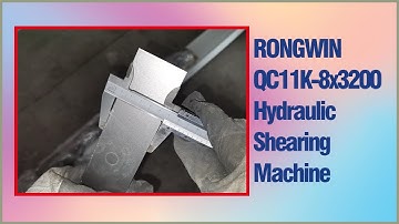RONGWIN High accuracy QC11K-8x3200 Guillotine CNC Hydraulic Shearing Machine Cutting Steel Plates