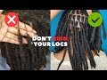 5 Ways to Ruin Locs (Two Strand Twist Starter Locs on 4C Hair - Avoid Loc Damage!!!)