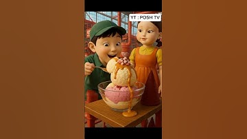 Squid Game Al edible ice cream🍦 factory ASMR #squidgame #squidgame2 #ai #asmr #icecream