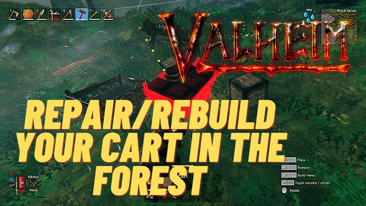 Valheim How to rebuild/repair your cart YouTube