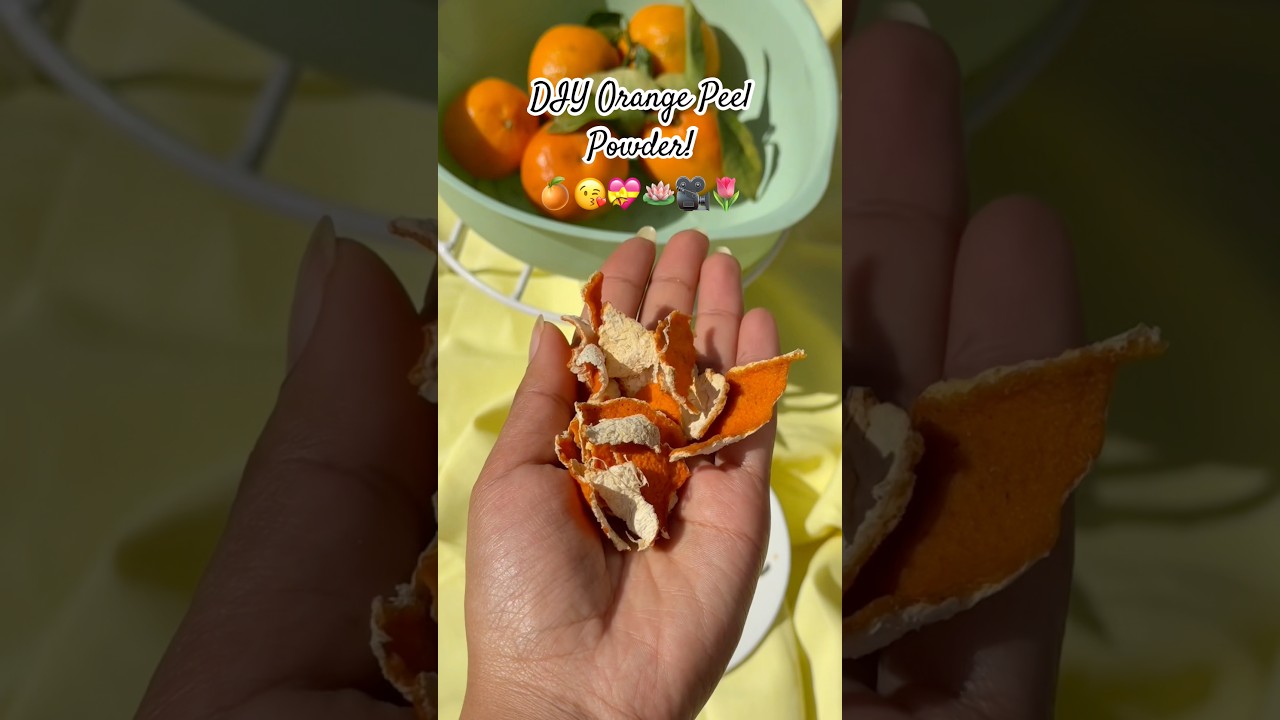 Порошок из апельсиновой корки своими руками для любого ухода за собой! 🍊🌞 
