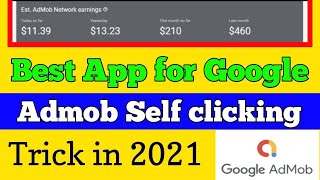 Google admob and unity ads earning trick 2021 || admob earning proof || earn 20$ Daily with admob
