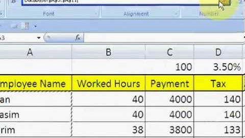 Excel 2007 Combo Box