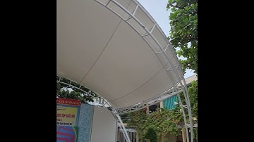 Mái che sân khấu bạt căng PVDF tại Trường THCS Nguyễn Huệ, Đà Nẵng