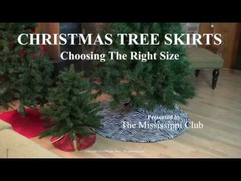 Christmas Tree Skirt Size Chart