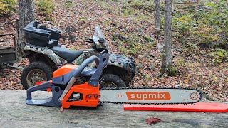 Supmix 62 cc Chainsaw (20 inch Bar) - Set up and my initial thoughts of the saw up at the cabin