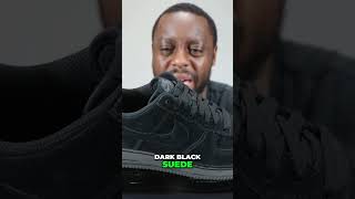 Air Force Black Cat Suede On Foot