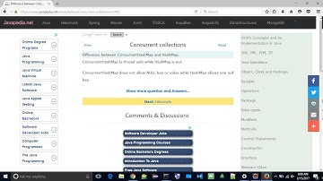 Difference between ConcurrentHashMap and HashMap. | javapedia.net