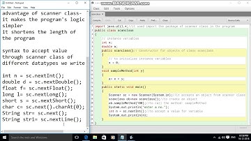 JAVA Tutorial - Scanner class