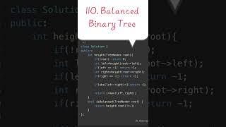 110. Balanced Binary Tree | Height + Check (Return -1 Trick) | TC: O(n) | SC: O(h)