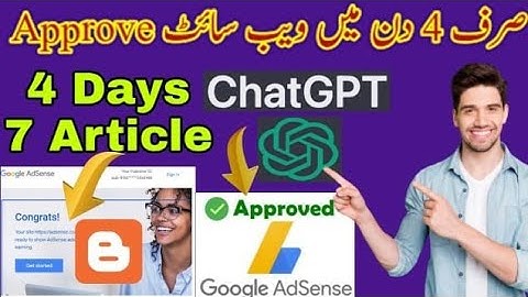 Using ChatGPT Google AdSense approve my website