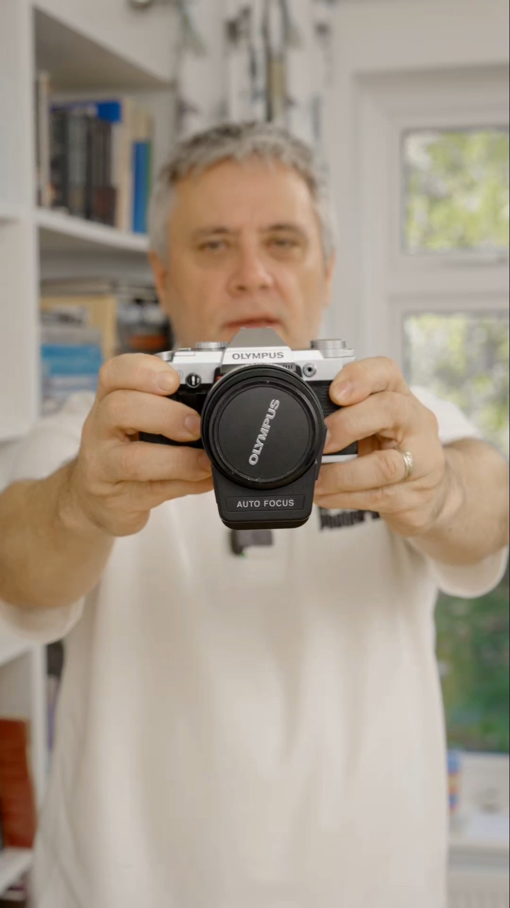 Olympus OM-30 the first 35mm film SLR camera from Olympus with