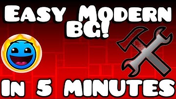Simple Easy Modern Background| Geometry Dash Building Tutorial