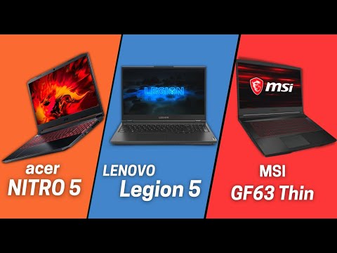 Acer NITRO 5 vs Lenovo Legion 5 vs MSI GF63 Thin || i5 10300h vs Ryzen 5 4600H