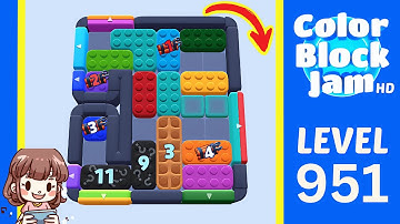 Color Block Jam Level 951 Solution Walkthrough