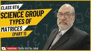 Matrices & Determinants| Types of Matrices (Video Part 1)| 9th Class| Maths Hub By Jabal