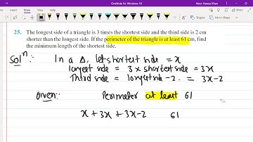 CLASS 11 + LINEAR INEQUALITIES + CHAPTER 6 + EXERCISE 6.1 WORD PROBLEMS