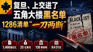 复旦、上交进了五角大楼黑名单:1286清单“一刀两断” |第538期