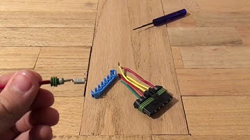 Female 280 Delphi Weather-pack 6 pin Connector terminal removal technique.