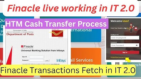 How Dop Finacle is working in IT 2.0 Portal Live Video | Finacle cash adjustment in IT 2.0 Portal