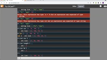 OCaml Tutorial: Getting started with OCaml. Part 3 - Lists and Polymorphic Functions