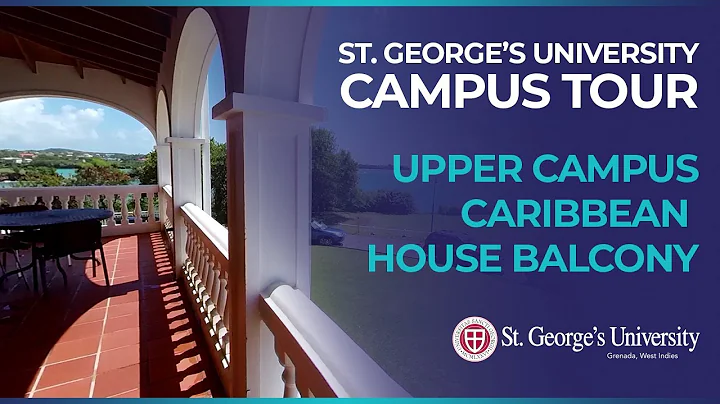 St. George's University Campus Tour - Upper Campus -  Caribbean House Balcony