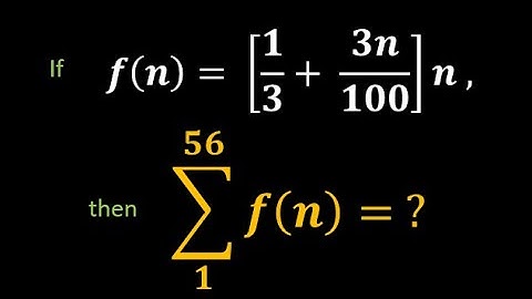 One Interesting Problem with Greatest Integer Function  IIT JEE Math | IIT JEE Preparation - RLD Sir
