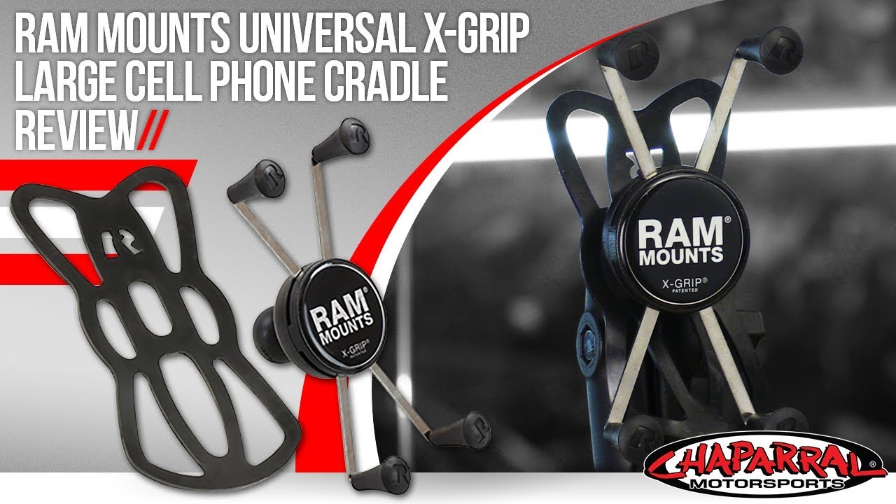 RAM Mounts Universal X-Grip Large Cell Phone Cradle - YouTube