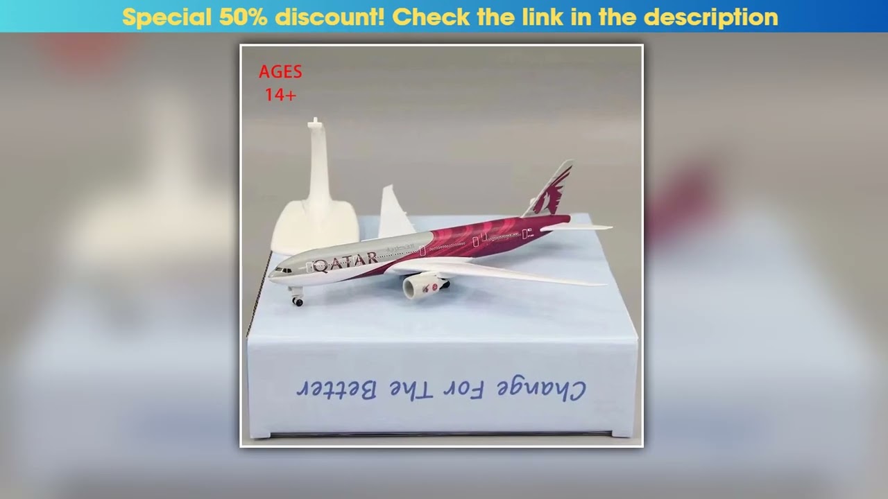 20cm Alloy Metal AIR QATAR Airways Boeing 777 B777 Airplane Model Diecast Air Plane Model Aircraft