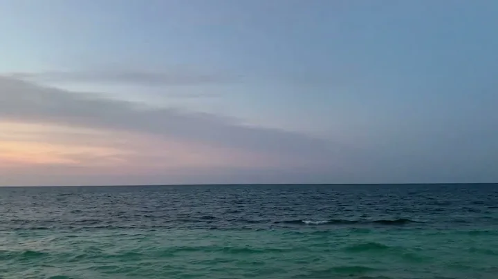 A 360 degree view of the sunsetting on "our beach."