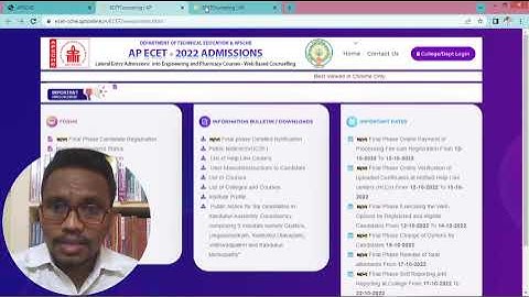 which colleges to choose in web options | AP ECET 2022 FINAL PHASE COUNSELING