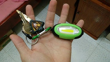 Đèn pin móc khóa mua tại lazada - Flashlight keychain