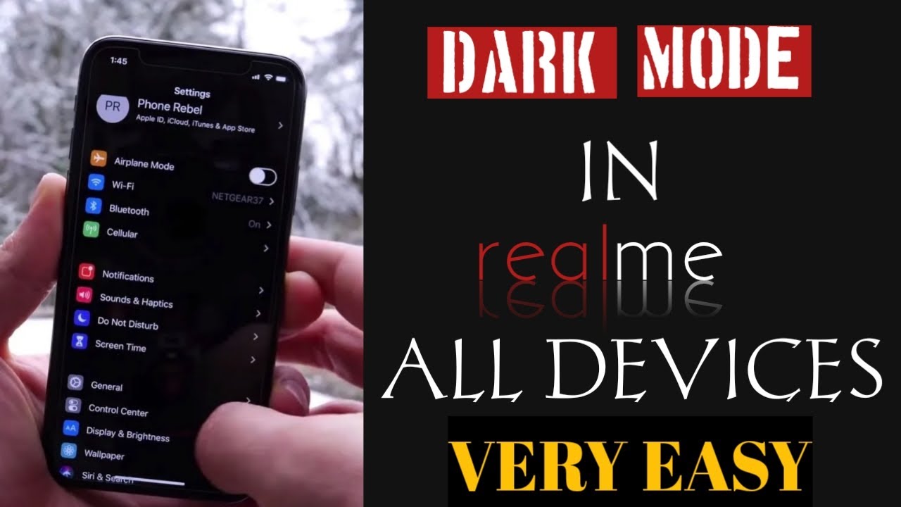 Darkmode of realme.(All realmedevices)