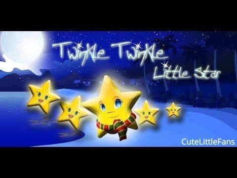 Twinkle Twinkle Little Star Nursery Rhymes With Lyrics Kids Songs Cutelittlefans Youtube