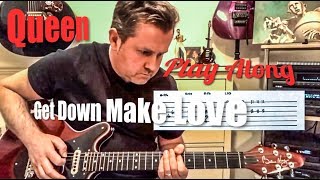 Queen - Get Down Make Love - Guitar Play Along (Guitar Tab)