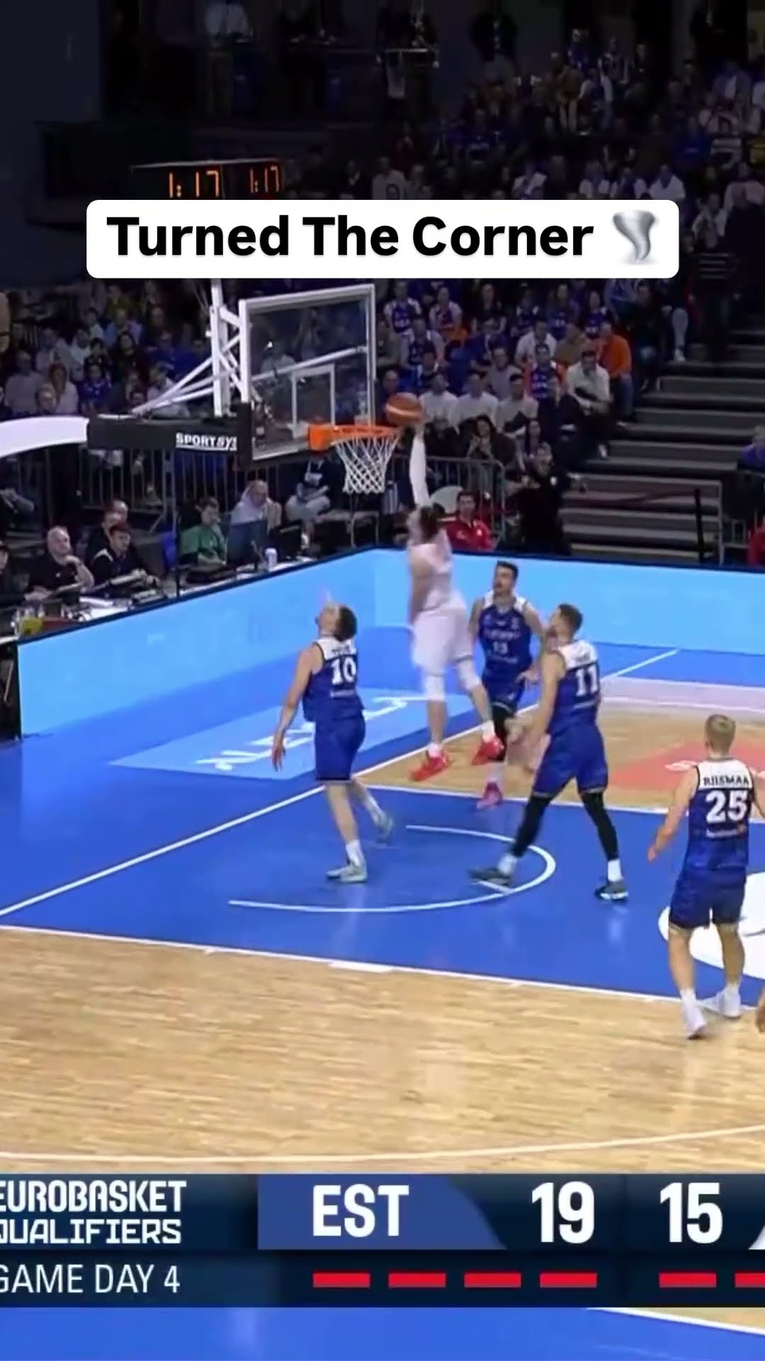Blew past him on the baseline ?