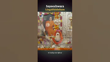 Sayeeshwara Lingabhishekam Ambient Chanting Of Namakam Prasanthi Nilayam 