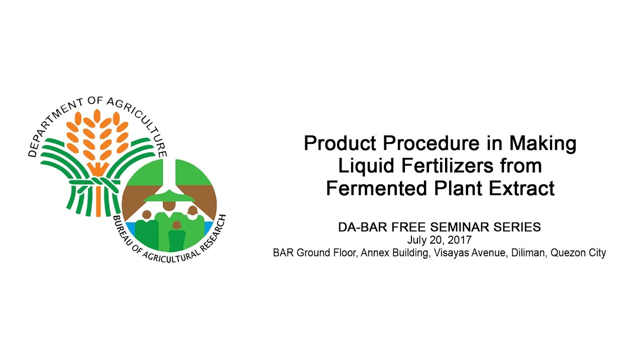 Product Procedure in Making Liquid Fertilizers from Fermented Plant
