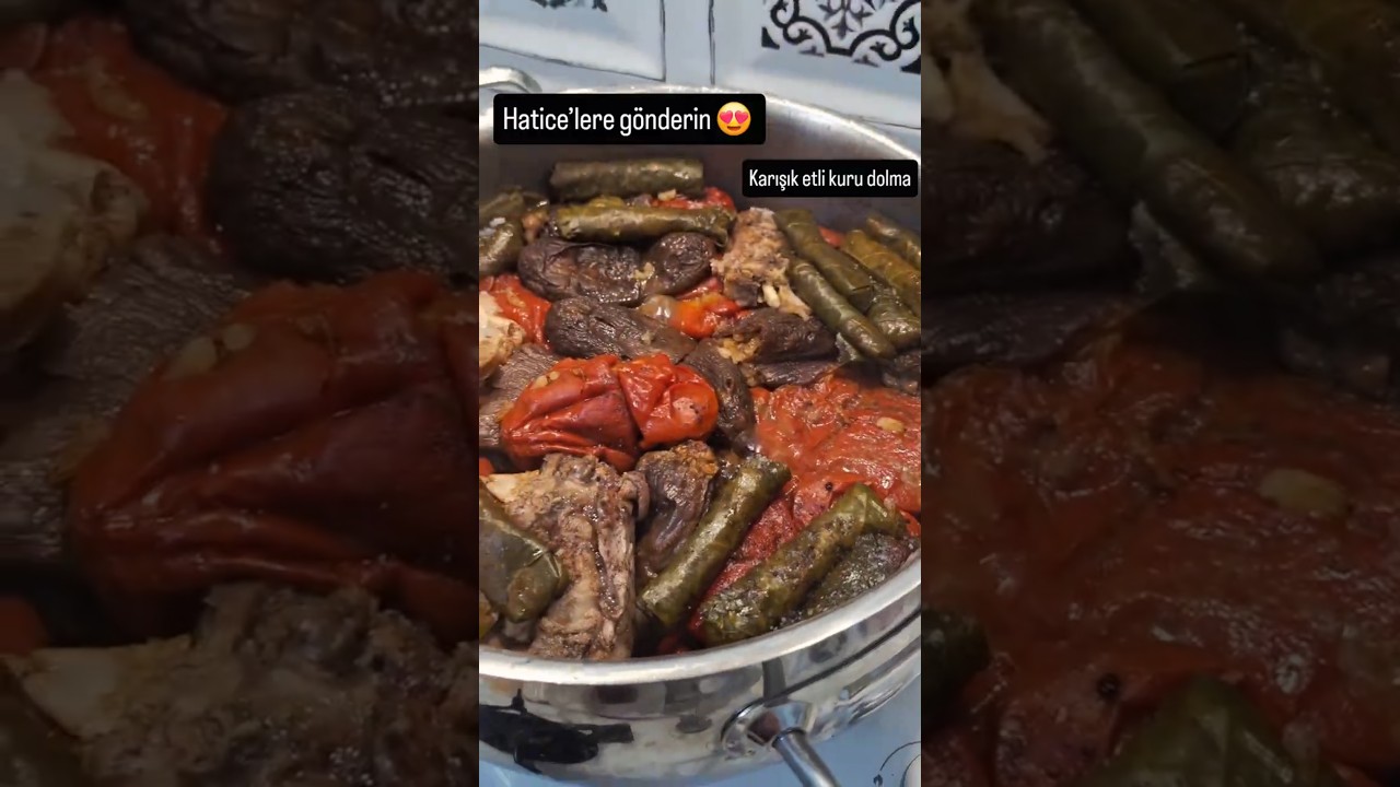 Karışık etli kuru dolma. Hatice’lere gönder #kurudolma #ramazan #yemektarifleri