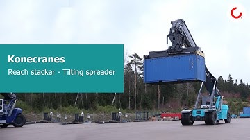 Reach stacker - Tilting spreader