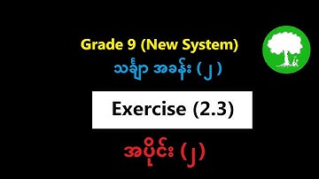 Grade 9 Mathematics 1 Chapter(2) Exercise (2.3) Part (2) | Yinn Academy