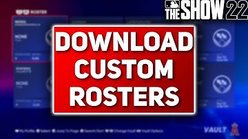 MLB The Show 22 - How to Download Custom Rosters #MLBTheShow22