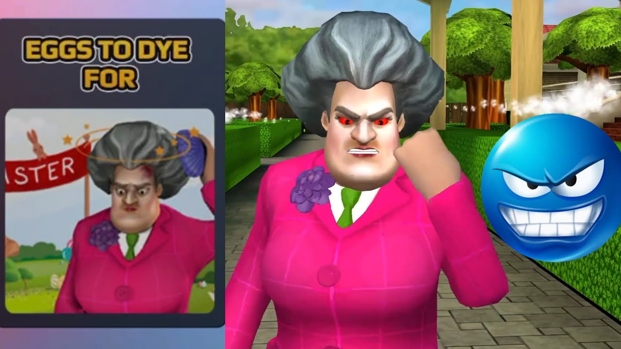 Scary Teacher Miss T Egg's To Dye For New chapter Nacho Average Squad Gameplay✅