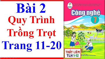 Công Nghệ 7 Bài 2 | Quy Trình Trồng Trọt | Trang 11 – 20 | Cánh Diều