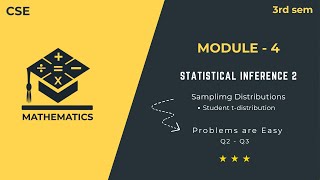 Student t-Distribution Problems | Sampling Distribution