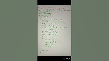 C-program to print first n- Fibonacci numbers #shorts #viral #shirtvideo