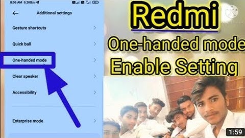 How to enable one handed mode in Redmi 8 ||Redmi 8 me one handed mode kaise on kare||