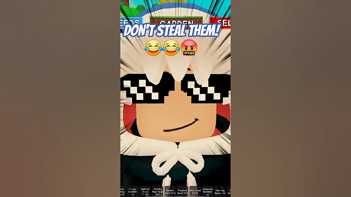 STOP STEALING MY PLANTS! #growagarden #roblox #viral #viraltrending