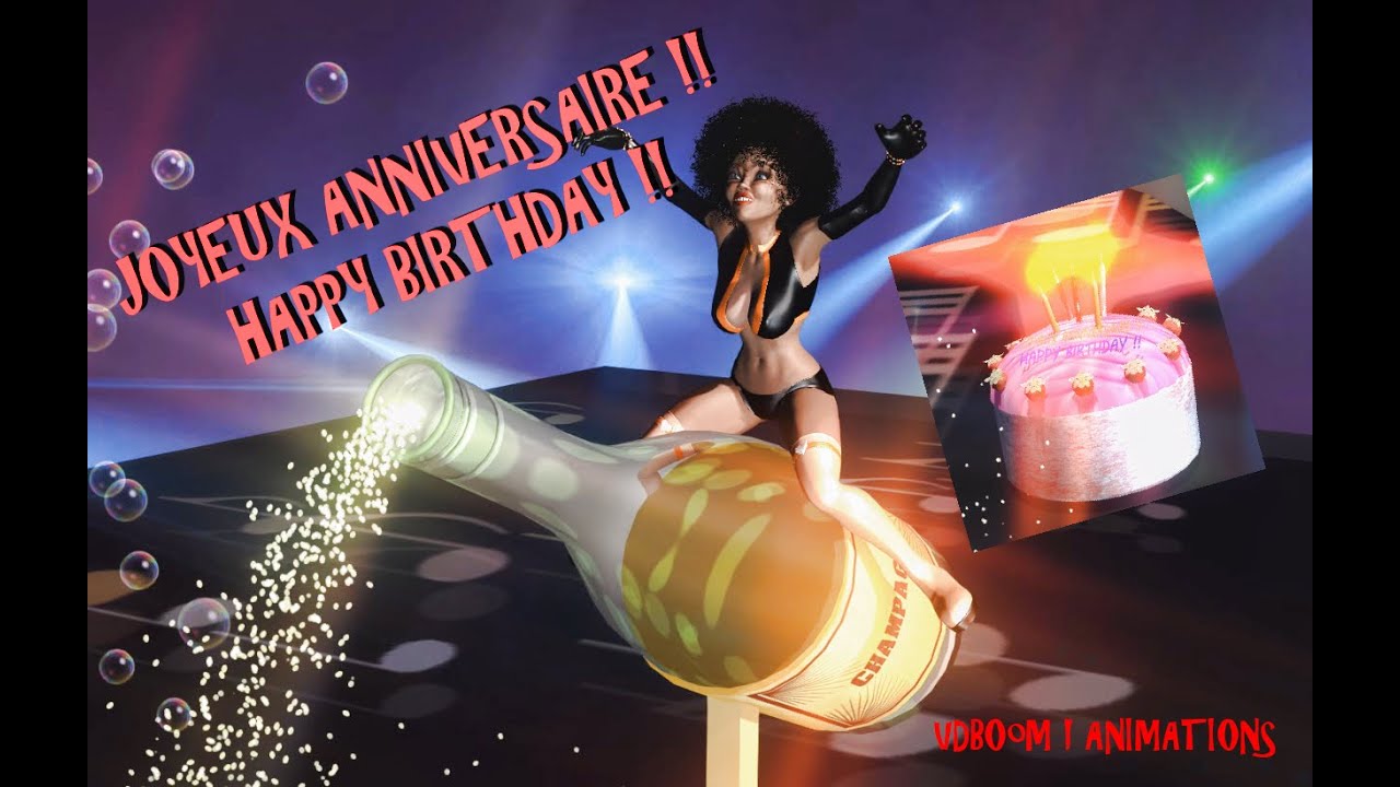 Champagne Hot Happy Birthday Joyeux Anniversaire Humour Video Youtube
