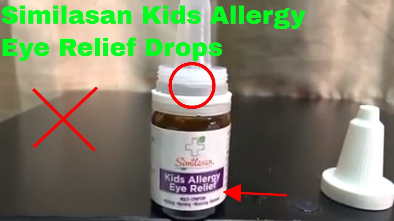 How To Use Similasan Kids Allergy Eye Relief Drops Review YouTube